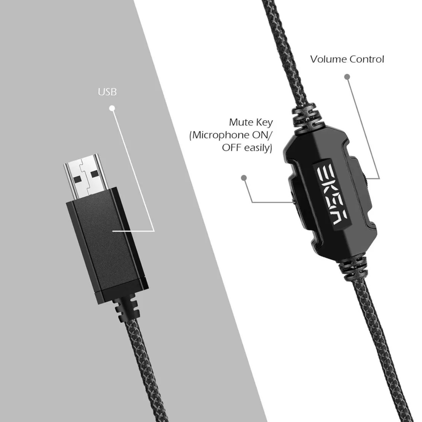 Auidifonos Usb Gamer | Eksa E1000